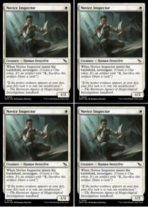 MTG - 4x NOVICE INSPECTOR - Murders at Karlov Manor (C) - Picture 1 of 1