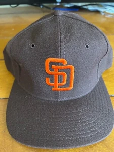 Vintage 80's San Diego Padres Hat Rare Sports Specialties Pro fitted Cap New 7.5 - Picture 1 of 7