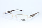 EBM 3339 GD Vintage Brille Eyeglasses Bril Occhiali Gafas Gold Gerade Holzbgel