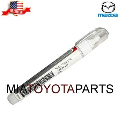 Genuine Mazda OEM 0000-92-41N Touch Up Paint Pen Red Candy 2 TC Code 41N - Imagem 1 de 4