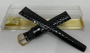Vintage 16mm R 5/8 JB Champion Wristwatch Band Strap Stitchless Snake Karung NOS - Picture 1 of 12