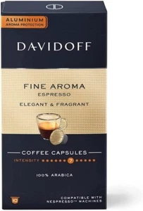 Davidoff Coffee 10 Capsule FINE AROMA Free Shipping World Wide - Picture 1 of 3