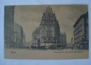 Postcard Wien Alserstrasse mit Kinderspitalgasse non viaggiata primi '900 - Picture 1 of 2