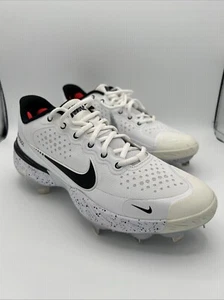 Nike Alpha Huarache React Elite 3 Baseballstollen Größe 7 weiß schwarz - Bild 1 von 8
