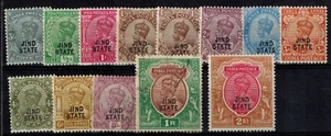 India Jind State 1912-27 KG V Officials SG 064||077 3A to 2R MOG GEM CV L110+ - Picture 1 of 1