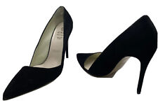 Heels Pumps Vera Pelle Cinti Women’s Shoes 4” Italy Sz 40 EU / 9 US Suede