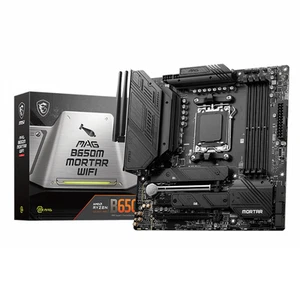 MSI MAG B650M MORTAR WIFI AMD AM5 mATX Motherboard, 4x DDR5 ~128GB, 1x PCI-E x16 - Picture 1 of 4
