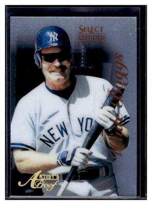 1996 Select Certified Edition Wade Boggs #74 Artist's Proof New York Yankees HOF - Image 1 of 2