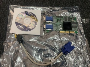 G45+MDHA32DB MATROX 32MB AGP VIDEO CARD WITH DUAL VGA OUTPUTS G450 PORTS (+ Ex) - Picture 1 of 6