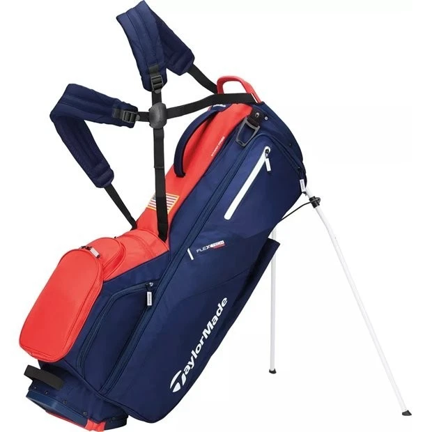 Новый с Ярлыками: TaylorMade 2021 FlexTech стойка сумка, мужской, темно-синий флаг/белый - Изображение 1 из 1