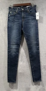 AG Adriano Goldschmied Womens The Farrah High Rise Skinny Jeans Blue Size 27 - Picture 1 of 9