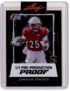 2023 Leaf Pro Set Pre-Production Proof Jawhar Jordan RC 1/1 Houston Texans - Picture 1 of 2