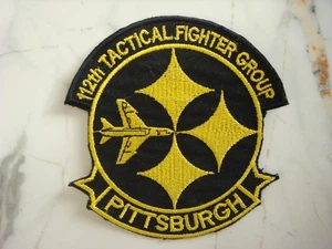 USAF 112th TACTICAL FIGHTER SQUADRON PITTSBURGH PATCH - Picture 1 of 3