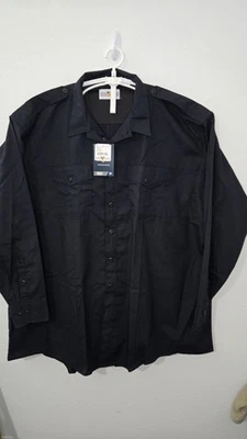 NWT Flying Cross FX Mens 4XL XXXXL Class B Police Security Blue Duty Shirt - Image 1 of 4