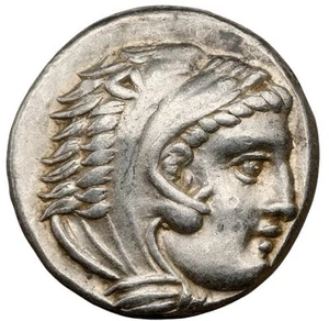 NGC XF. Alexander the Great III 336-323 BC, Kingdom of Macedon Silver AR Drachm - Imagen 1 de 6