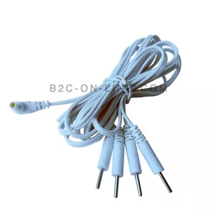 1 pieza 4 en 1 cable de cable de electrodo de plomo pines de conexión 2,35 mm para TENS 7000 - Imagen 1 de 6