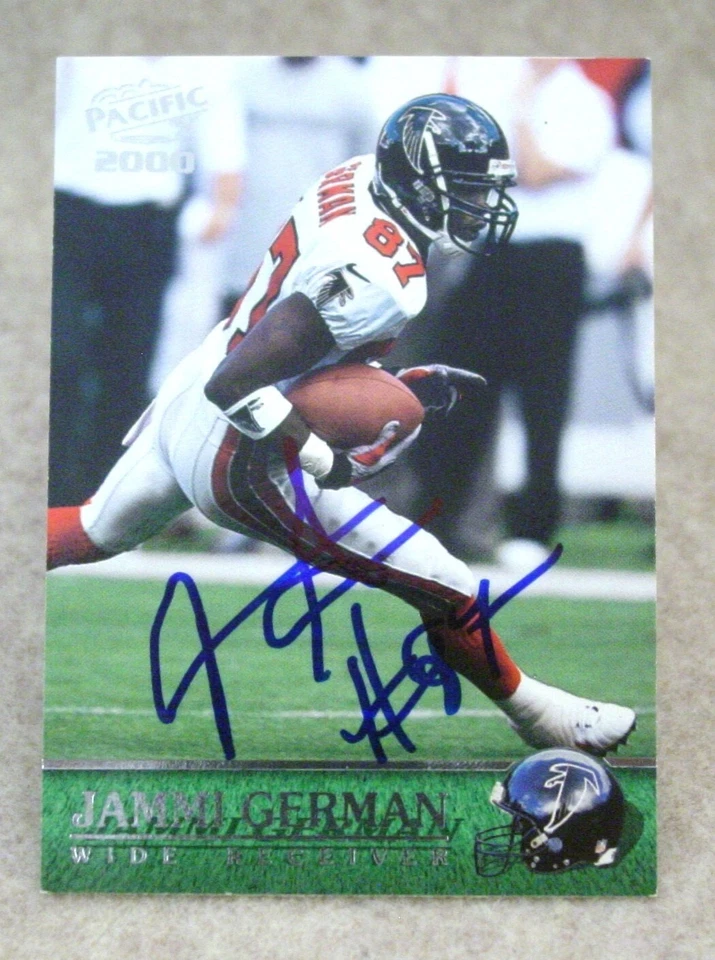 Jammi German - Signed/Autographed 2000 Pacific Card #19 - Atlanta Falcons - Image 1 of 1