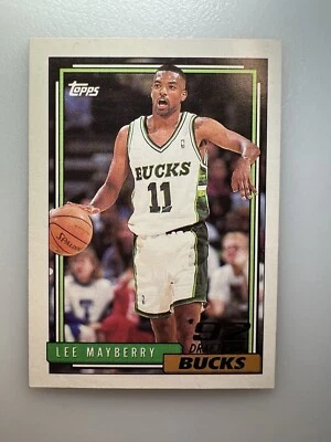 1992 Topps Milwaukee Bucks #390 Lee Mayberry - Image 1 of 4