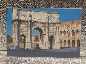 Roma Rom Italien Konstantinsbogen Tourismus architektonische topographische Postkarte - Bild 1 von 8