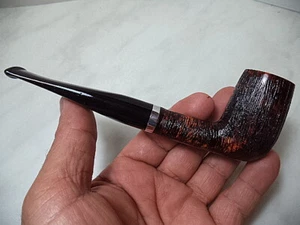  PIPA PIPE PFEIFE NERONE MADE IN ITALY PETTINATA  RUSTIC FINISH TIPO 3 NUOVA - Picture 1 of 6