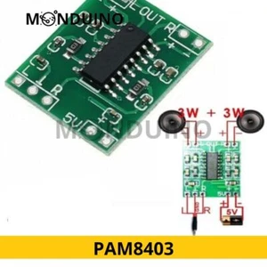 Mini PAM8403 Carte d'amplificateur de Puissance numérique 2*3Watt MONDUINO - Foto 1 di 1