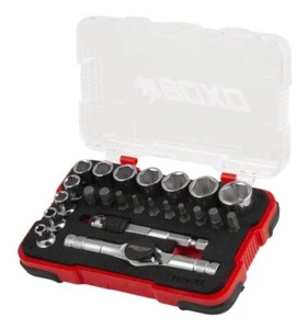 Ratsche T Griff Ratschenset Boxo Multi Driver T-Handle Socket Bit Set, 23 pc - Bild 1 von 3