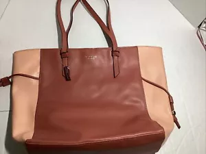 Victoria’s Secret Tote, Large, NWT, Peach/Light Brown, Double Handle - Picture 1 of 4