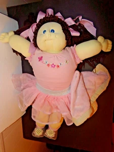 xavier roberts SOFT SCULPTURED CABBAGE PATCH KID GIRL 1984 DOUBLE PONIES BROWN - Picture 1 of 8