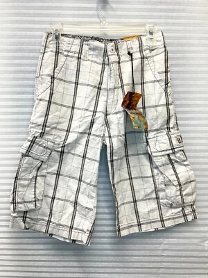 Unionbay Boys Stripes Cargo Shorts Style B1R3NT9 | Size 12 | New With Tag - Image 1 of 4