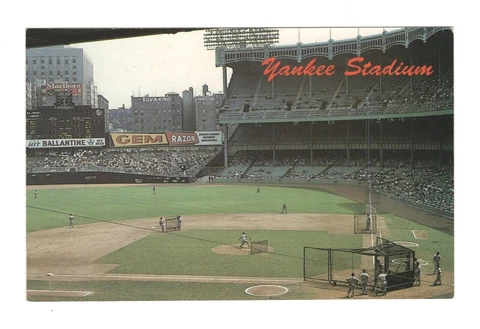 New York Yankee Stadium with Baltimore Orioles, New York City Postcard Cover
