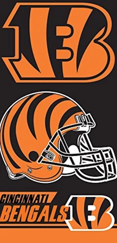 Cincinnati Bengals Full Size Beach Towell (58" X 28") Cover