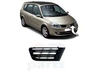 PER RENAULT SCENIC 2007 - 2009 NUOVO PARAURTI ANTERIORE GRIGLIA CENTRALE SUPERIORE NERA SINISTRA - Foto 1 di 5