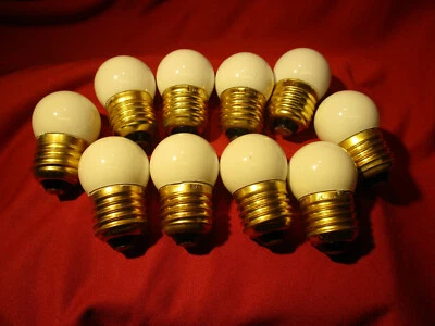 Midway Brand White S11 7.5 watt E27 Edison bulbs Quan 10  130v  203BS11/7.5CW - Image 1 of 4