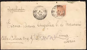 1317 BRASILE AL PERÙ COPERTINA REGISTRATA 1932 RIO DE JANEIRO - LIMA - Foto 1 di 2