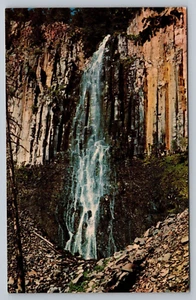 Palisade fällt im Hyalite Canyon Spanische Gipfel von Montana c1960 Vintage Postkarte - Bild 1 von 2