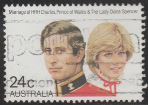 Australia 1981 SC# 804 - Prince Charles and Lady Diana - Used Lot # 128 - Picture 1 of 2