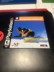Snowboarding Sony PlayStation 1 PS1 Manual Insert - Picture 1 of 2