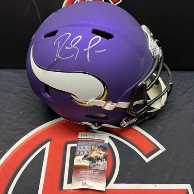 Randy Moss Signed Minnesota Vikings Speed Replica Helmet Autographed JSA COA - Image 1 of 4