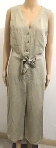 A New Day Women's Size Small Sleeveless V-Neck Belted Crop Jumpsuit NWT $29.99 - Picture 1 of 12