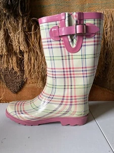  Stivali donna Merona multicolore gomma pioggia taglia 10 - Foto 1 di 9