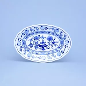 Zwiebelmuster Original Bohemia Platte Oval 24 cm Porzellan OVP Karlsbader Neu - Bild 1 von 6