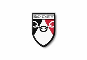 Patch printed shield embroidery border badge souvenir flag county black country - Bild 1 von 1