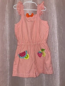 Gymboree Girls Fruit Romper Size 8 - Picture 1 of 6