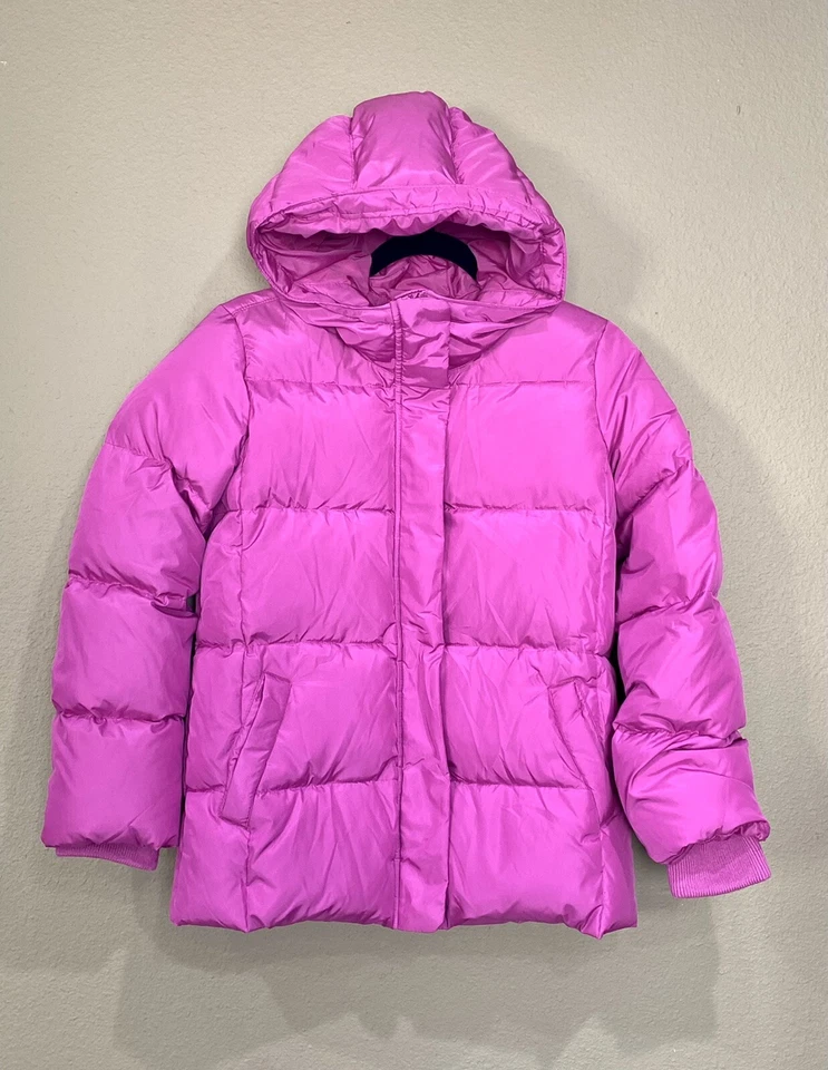 GAP Kids Puffer Jacket PrimaLoft Coat Pink Girls XXL 14 -16 hooded - Image 1 of 4