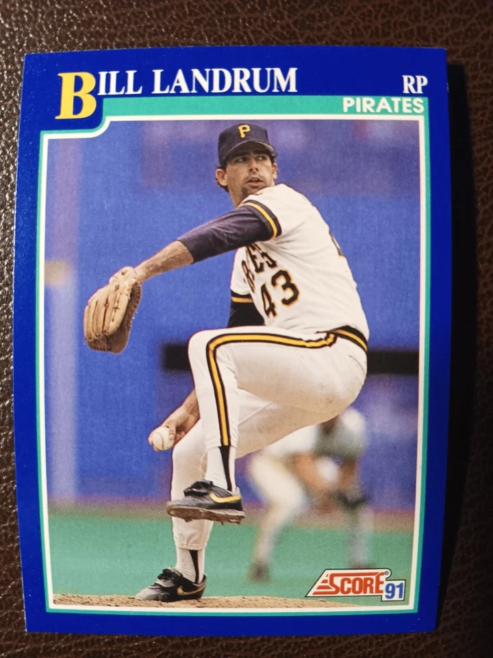 BILL LANDRUM PITTSBURGH PIRATES 1991 SCORE BASEBALL CARD #98 - Image 1 of 1