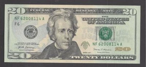 $20 FEDERAL RESERVE NOTES 2017 ATLANTA (MF62008114A), UNC  - Picture 1 of 2