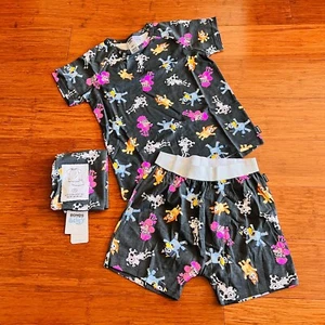 Bonds Bluey Friends Coco Cloe Mackenzie Grey Short PJ Sleep Set Size 7 Pyjamas - Picture 1 of 5