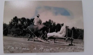 VINTAGE PHOTO; TAKING A RIDE IN THE PHILIPPINE ISLANDS; CIRCA 1912 - Picture 1 of 1