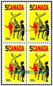 KANADA 1968 CANADIAN LACROSSE GAMES MINT FV FACE 20 CENT MNH STAMP BLOCK COIL? - Bild 1 von 5