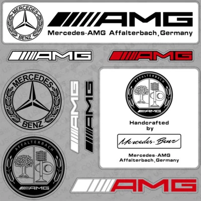 Para Coche AMG Laurel Racing Pegatina Calcomanía Rayas Logo Decoración Deporte 9 Patrón Foto 1 de 4
